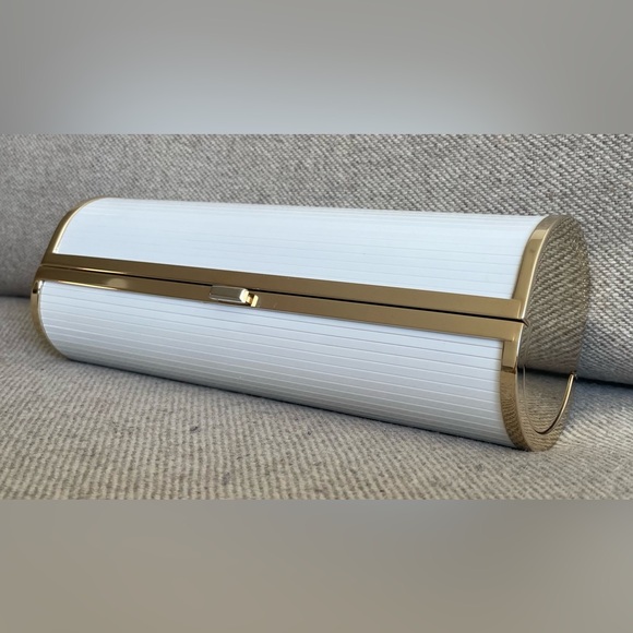 Jimmy Choo White Cylinder Acrylic Evening Clutch Bag - Picture 4 of 10